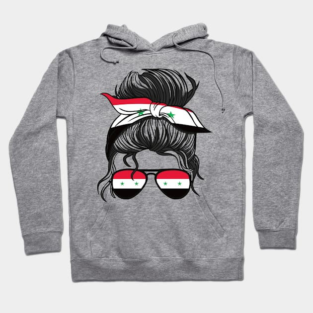 Syria Syria Flag Girls Syrian Girl Kids Hoodie by qwertydesigns